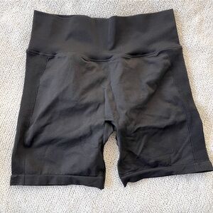 Women's High-Waisted Black gym Shorts XXL NWT